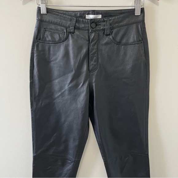 ANINE BING CONNOR GENUINE LEATHER PANT IN BLACK SIZE XS - Picture 6 of 16